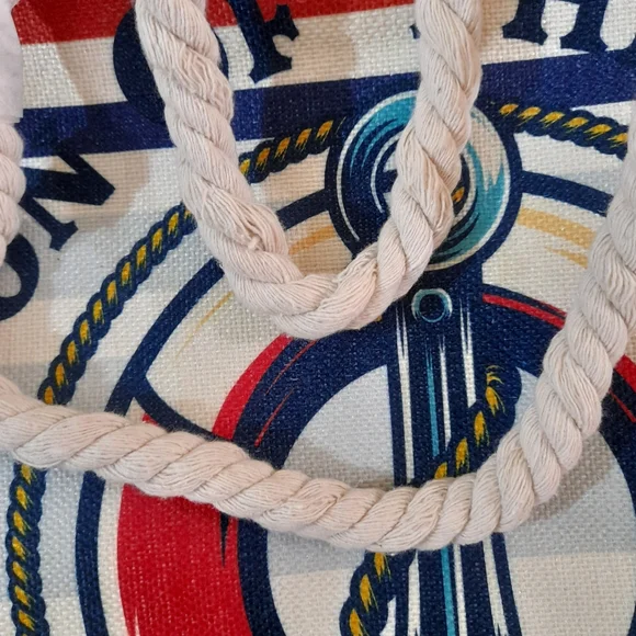 ● Eco Friendly Nautical Theme Beach Bag - Picture 7 of 16